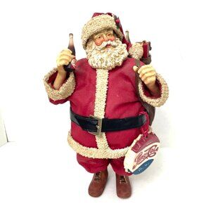 Vtg Possible Dreams Clothtique Santa Pepsi Cola Figurine 1989 Christmas Seasonal